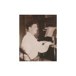 Liz's father was a very good pianist, here he is at the piano in Baghdad in 1944. He was also known as Sandy Harrison because of his sandy hair